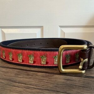 Vineyard Vines Kentucky Derby Cocktail Design Belt